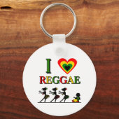 I Liebe Reggae Schlüsselanhänger (Vorderseite)