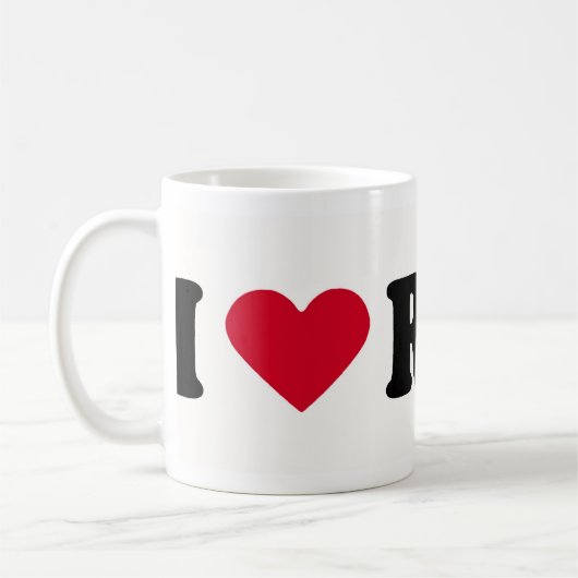 I LIEBE-REICHE KAFFEETASSE (Links)