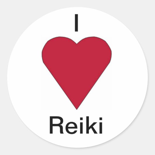 I Liebe Reiki Aufkleber (Vorderseite)