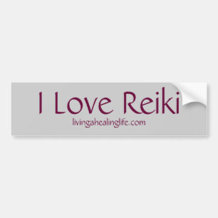 I Liebe Reiki Autoaufkleber