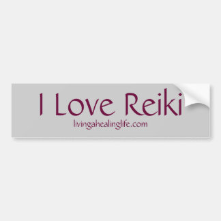 I Liebe Reiki Autoaufkleber