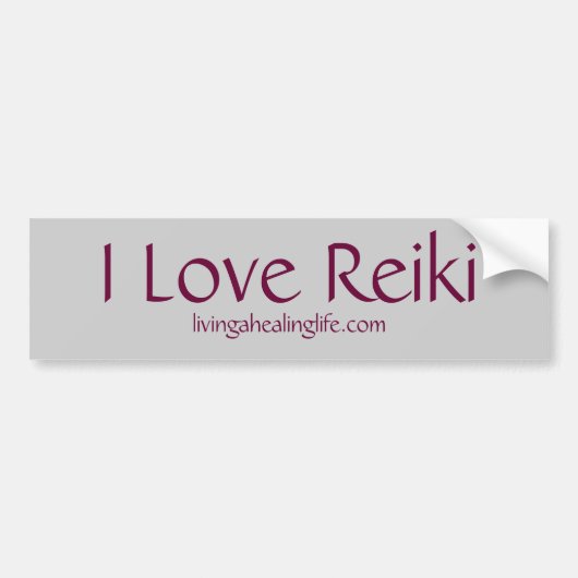 I Liebe Reiki Autoaufkleber (Vorne)