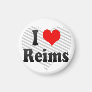 I Liebe Reims, Frankreich Magnet