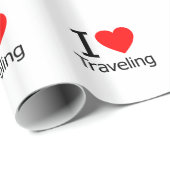 I Liebe Reisen Geschenkpapier (Rolleneckpunkt)