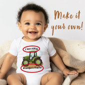 I Liebe reitet Daddy's Traktor Baby Strampler