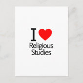 I Liebe-religiöse Studien Postkarte (Vorderseite)