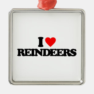I LIEBE-RENE SILBERNES ORNAMENT