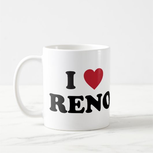 I Liebe Reno Nevada Kaffeetasse (Links)