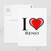 I Liebe Reno Postkarte (Vorne/Hinten)