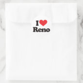 I Liebe Reno Runder Aufkleber (Tasche)