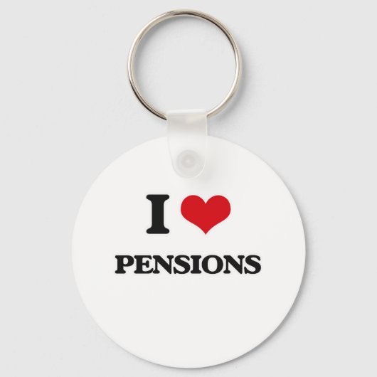 I Liebe Renten Schlüsselanhänger (Vorderseite)