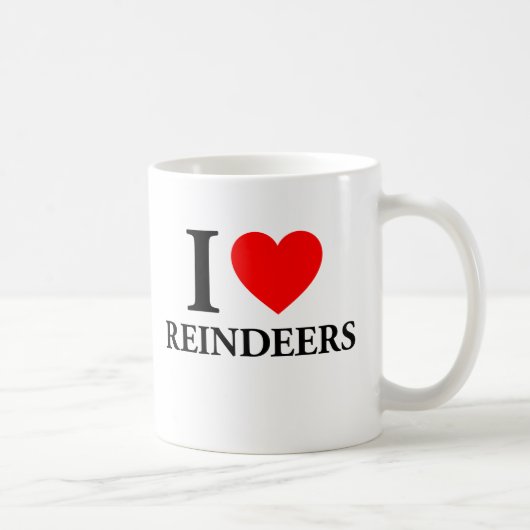 I Liebe Rentiers Kaffeetasse (Rechts)