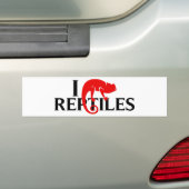 I Liebe-Reptilien Autoaufkleber (Auf Auto)