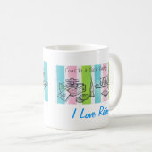 I Liebe Retro Tee Einladung Kaffeetasse (VorderseiteRechts)