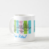 I Liebe Retro Tee Einladung Kaffeetasse (Vorderseite Links)