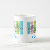 I Liebe Retro Tee Einladung Kaffeetasse (Mittel)