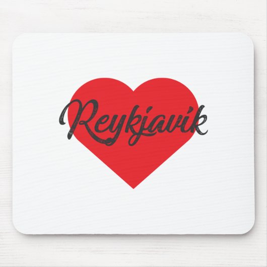 I Liebe Reykjavik - Island Mousepad (Vorne)