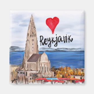 i Liebe Reykjavik Magnet