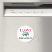 I Liebe Rhinoceros Magnet (In Situ (Geschirrspüler))
