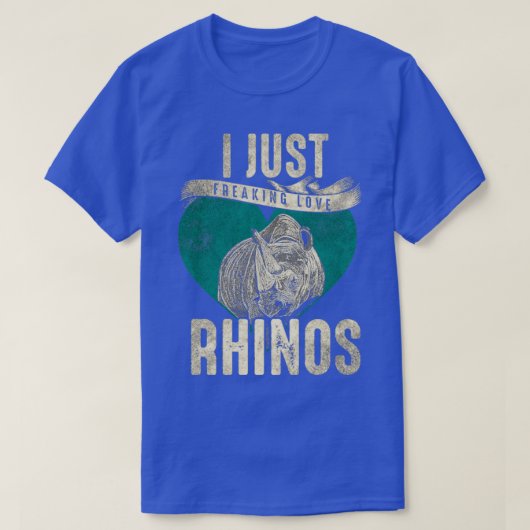 I Liebe Rhinos T-Shirt (Design vorne)