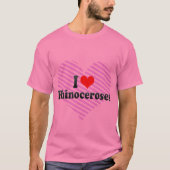 I Liebe Rhinozerosen T-Shirt (Vorderseite)