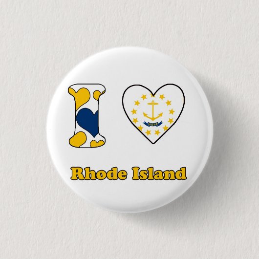 I Liebe Rhode Button (Vorderseite)