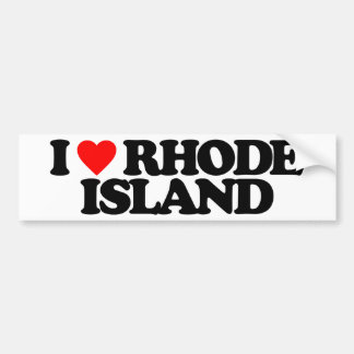 I LIEBE RHODE ISLAND AUTOAUFKLEBER