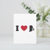 I Liebe Rhode Island Postkarte (Stehend Vorderseite)