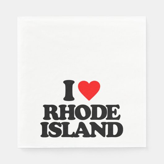 I LIEBE RHODE ISLAND SERVIETTE (Vorderseite)