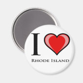 I Liebe Rhode Magnet (Vorderseite/Rückseite)