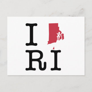 I Liebe Rhode Postkarte