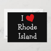 I Liebe Rhode Postkarte (Vorne/Hinten)