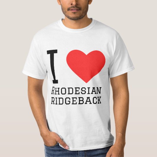 I Liebe Rhodesian ridgeback T-Shirt (Vorderseite)