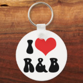 I Liebe Rhythm & Blues Schlüsselanhänger (Vorderseite)