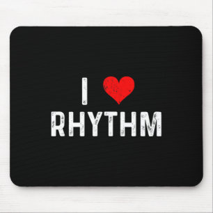 I Liebe Rhythm - Herz - gestört - Tanztänzer Mousepad