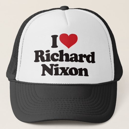 I Liebe Richard Nixon Truckerkappe (Vorderseite)