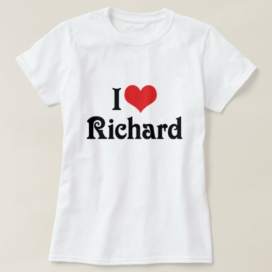 I Liebe Richard T-Shirt (Design vorne)