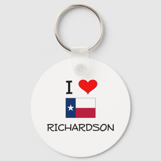 I Liebe Richardson Texas Schlüsselanhänger (Vorderseite)