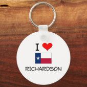 I Liebe Richardson Texas Schlüsselanhänger (Vorderseite)