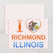 I Liebe Richmond, IL Postkarte (Vorne/Hinten)