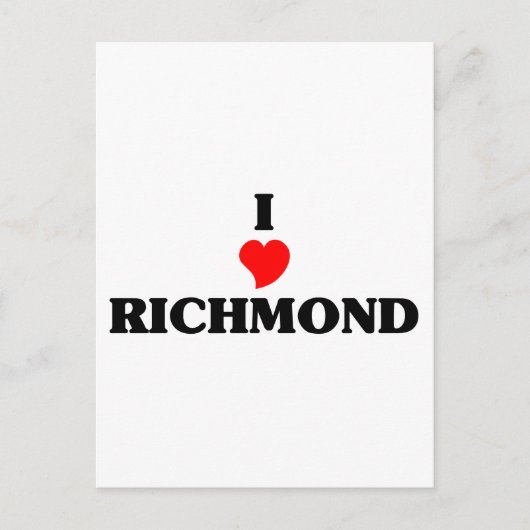 I Liebe Richmond Postkarte (Vorderseite)