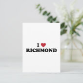 I Liebe Richmond Virginia Postkarte (Stehend Vorderseite)