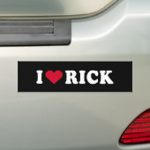 I LIEBE RICK AUTOAUFKLEBER (Auf Auto)