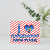 I Liebe Ridgewood, New York Postkarte (Stehend Vorderseite)