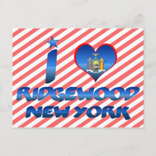 I Liebe Ridgewood, New York Postkarte