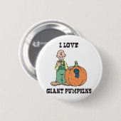 I Liebe-Riesenkürbisse Button (Vorne & Hinten)