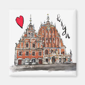 I Liebe Riga Magnet (Vorne)