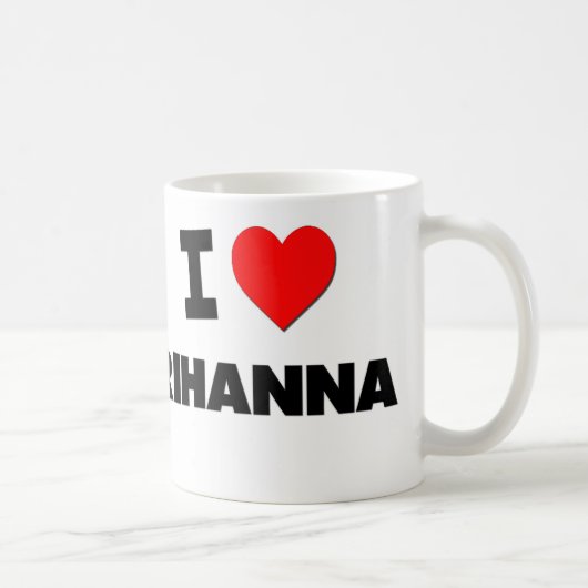 I Liebe Rihanna Kaffeetasse (Rechts)