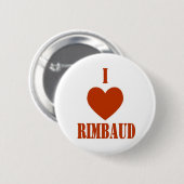 I Liebe Rimbaud Button (Vorne & Hinten)