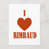 I Liebe Rimbaud Postkarte (Vorderseite)